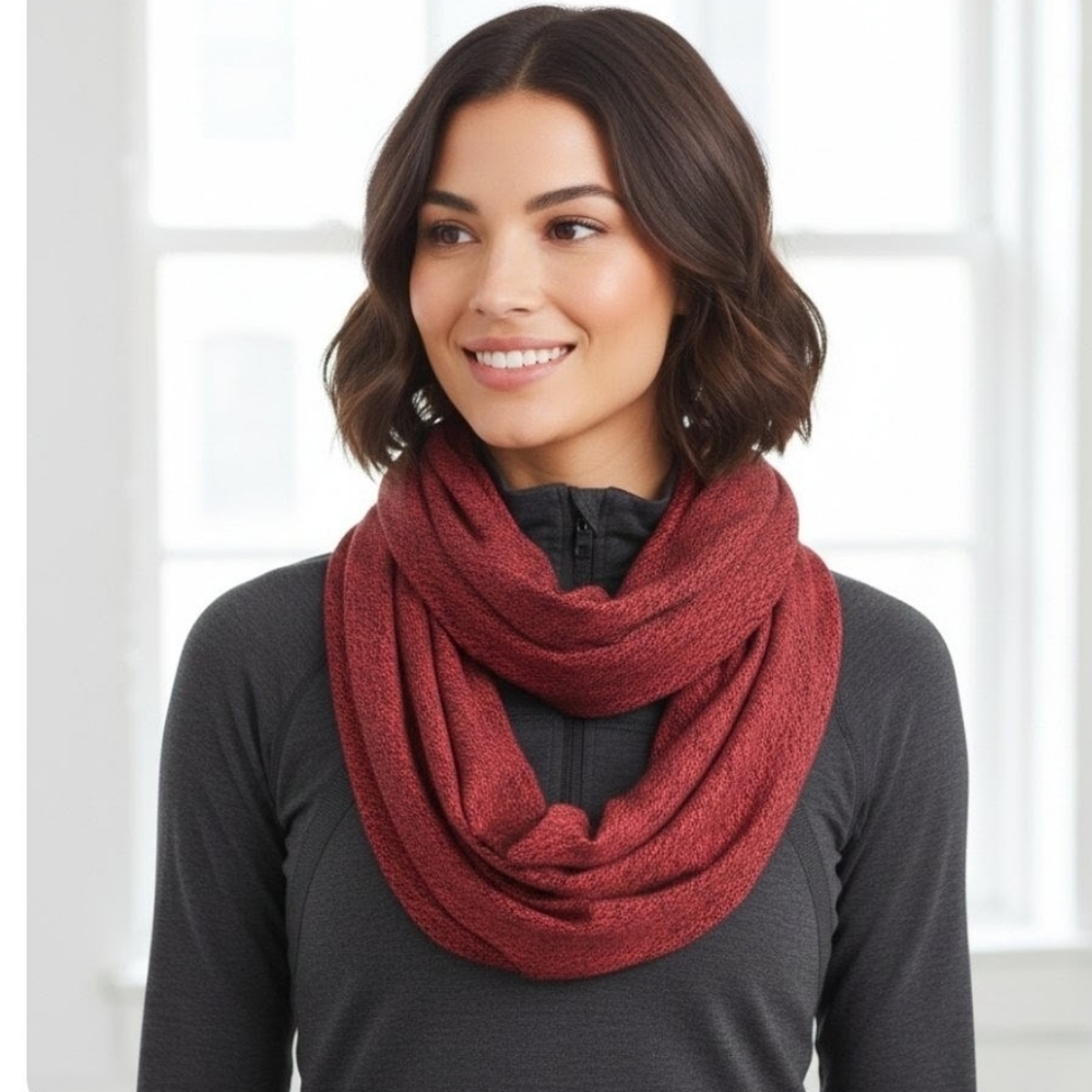 Lululemon Vinyasa Rulu Space Dye Camo Seal Red Scarf